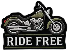 Embroidered Biker Patches