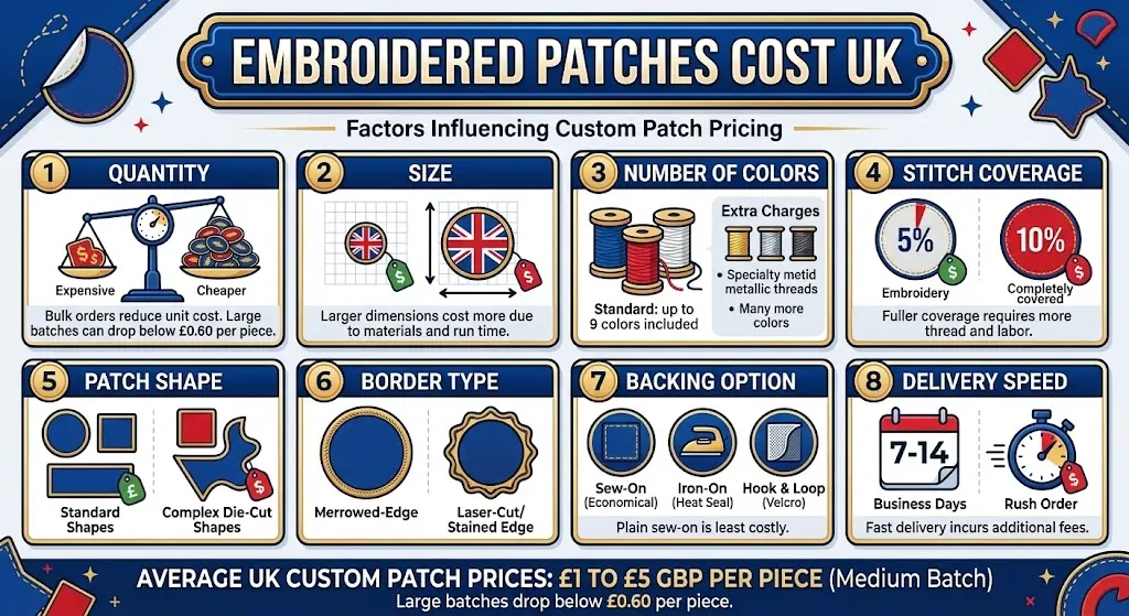 Embroidered Patches Cost UK 